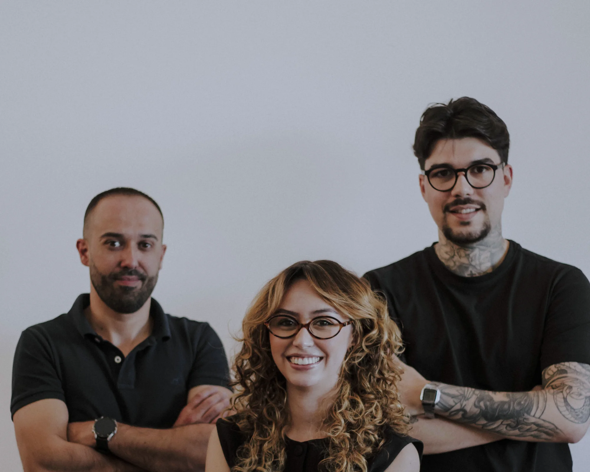 A equipa da Bee Labs: César Lopes, Alessandra Camargo e Victor Aurich